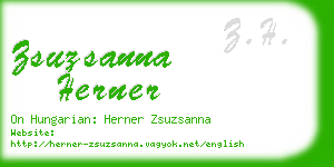 zsuzsanna herner business card